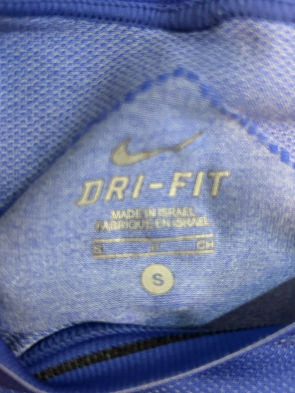 Nike Women’s Long Sleeve Dri-FIT Top - Royal/True Blue Size Small - Picture 4 of 6